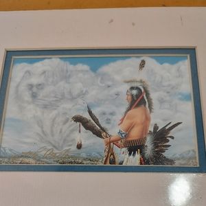 John balloue " Seeker Of Wisdom " matted print ready for framing, signed.